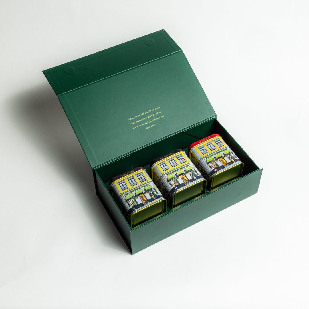 Presentbox – tre teburkar - The Tea Centre of Stockholm