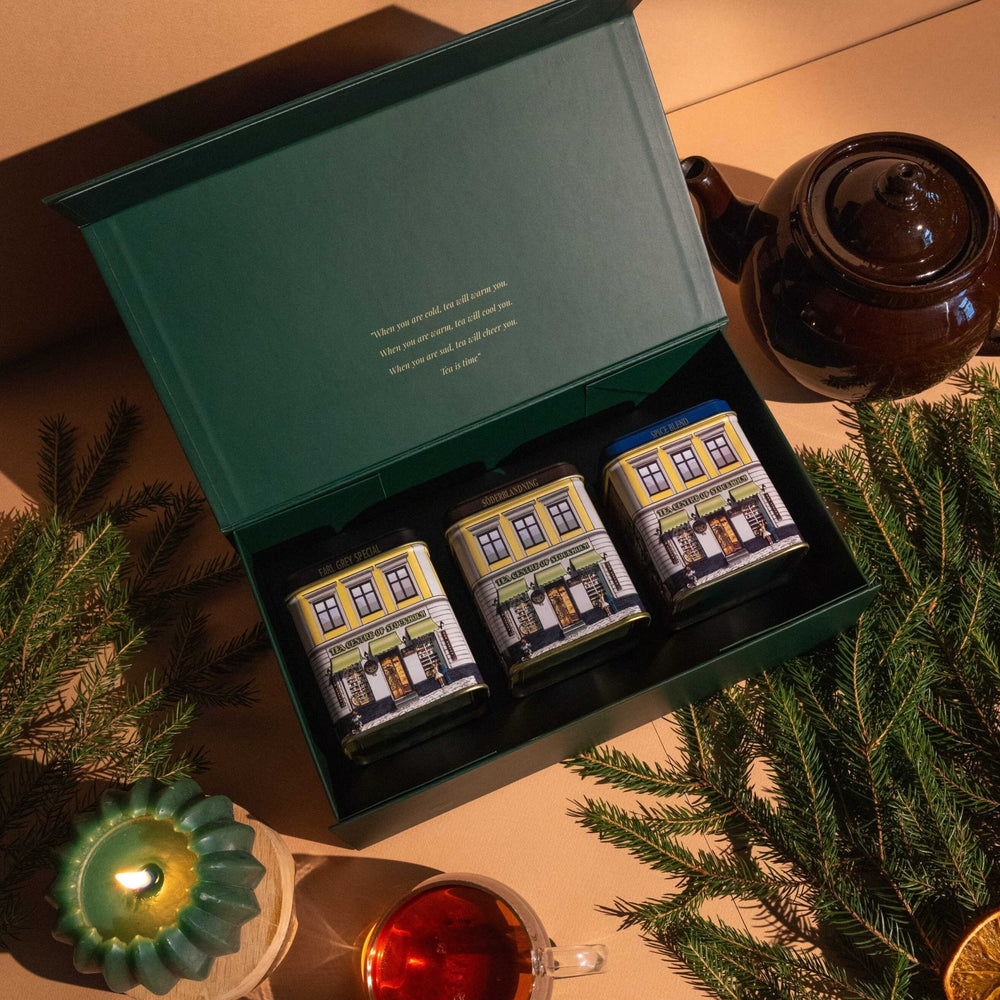 Presentbox – tre teburkar - The Tea Centre of Stockholm